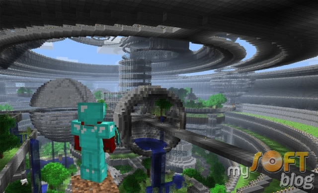 Гигантское сооружение в Minecraft