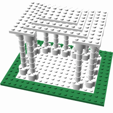 Модель храма (LEGO Digital Designer)